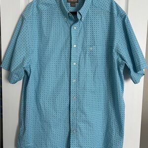 Ariat Men's Blue Casual Button Down Shirt